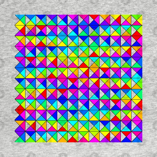 Colorful Diamond Square Quarter Transparent by XTUnknown